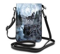 Moon Wolf Cell Phone Purse Crossbody, Phone Bag, Crossbody Cell Phone Wallet Purse, Cute Phone Purses