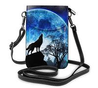 Moon Wolf Sac à Main pour téléphone Portable, Sac pour téléphone, Sac à Main pour téléphone Portable à bandoulière, Sacs à Main Mignons pour Hommes Femmes