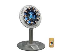 Moonacy Arc Reactor Light, Rechargeable Superhero Lamp, Multi-Color Cute Table Decor, Gift for Him, Iron Tony Has A Heart(Touch/Remote).