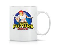 Moonai Captain Future Logo Tasse à Thé à Café En Céramique Classique Blanc Noir Rose Magie 330ml
