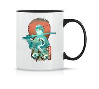 Moonai Demon Slayer Adventure Anime Tanjiro Kamado Awesome Art Tasse à Thé à Café En Céramique Classique Blanc Noir Rose Magie 330ml