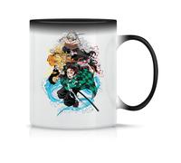 Moonai Demon Slayer Tasse à Thé à Café En Céramique Classique Blanc Noir Rose Magie 330ml