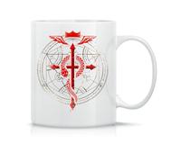 Moonai Fullmetal Alchemist Flamel Tasse à Thé à Café En Céramique Classique Blanc Noir Rose Magie 330ml