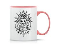 Moonai Hollow Knight Tribal White Tasse à Thé à Café En Céramique Classique Blanc Noir Rose Magie 330ml