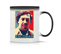 Moonai Pablo Escobar Colombia Narcos Poster Tasse à Thé à Café En Céramique Classique Blanc Noir Rose Magie 330ml