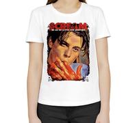 Moonai Scream Movie Billy Loomis Skeet Ulrich T-Shirt Femme Classique Col Rond Manches Courtes Medium