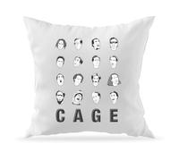 Moonai The Many Faces of Nicolas Cage Housse de Coussin Décorative et Rembourrage pour Canapé 40x40