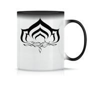 Moonai Warframe Lotus Black Logo Symbol Tasse à Thé à Café En Céramique Classique Blanc Noir Rose Magie 330ml