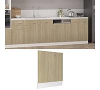 MOONAIRY Panneau de Lave-Vaisselle Chêne Sonoma 59,5 x 3 x 67 cm Aggloméré