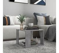 MOONAIRY Table Basse, Table Basse Salon Table d'Appoint Table de Centre Table de Canapé Table Basse Gris béton 40x40x30 cm Bois d'ingénierie