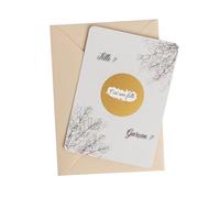 Moonbaby - Carte à gratter révélation sexe de bébé, Gender Reveal, Babyshower, fille ou garçon, C'est une fille, C'est un garçon carte, annonce grossesse (1 carte Fille)