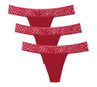MOONBADI Culotte Femme Culotte Incontinence sous Vetement Absorbantes Anti-Fuite - Protection Hygiénique Lavable sous-vêtement Taille Basse Lot de 3 M Rouge