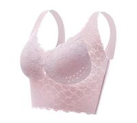 MOONBADI Soutien Gorge sans Armature Violet Femme Push Brassière Maintien Rembourrée sans Armatures Fitness Brassière Sport Soutiens Gorge Femme 105B