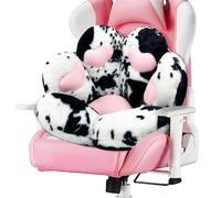 MOONBEEKI Coussin confortable en forme de patte de chat en peluche pour chaise de gamer - 71,1 x 61 cm - Sol confortable - Joli siège kawaii pour fille, décoration de salle à manger, chambre à coucher