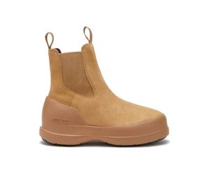 Moonboot - Bottines rembourrées - Moon Boot Luna Chelsea Suede Sand pour Femme - Taille 37 - Marron Marron 37