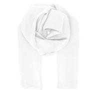 moonbow Etole Mariage Satin Blanc - Maxi Foulard Femme Long et Rectangle 200cm x 140cm - Grande Echarpe Fine Chic Souple et Légère - Chale Cérémonie 100% Polyester effet Mousseline de Soie
