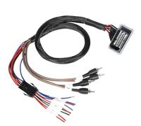 mooncar Pour RZR Pro Series Ride Command Ajoutez un ampli avec sorties RCA avant et arrière, fil à distance et fil de haut-parleur, câble de faisceau de sortie RCA pour Polaris RZR Pro R, Turbo R et