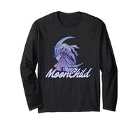 Moonchild Goddess Purple Moon Enfant Triple Moon Manche Longue