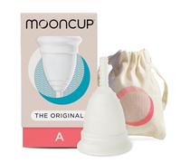 Mooncup® La coupe menstruelle en silicone originale, réutilisable, insert ultra doux et facile, idéale pour les flux abondants, taille A, 30 ans et + ou après un accouchement vaginal (paquet de 1)