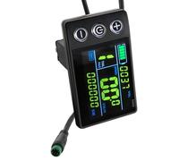 MOONDAME Écran couleur LCD compteur électrique scooter panneau de commande vélo électrique compteur de vitesse odomètre prises 5 broches avec rétro-éclairage