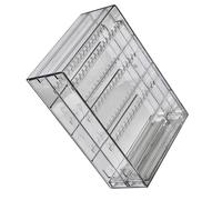MOONDAME Élégante boîte de rangement de bijoux spacieuse pour femme, collection de bureau ou vitrine de magasin