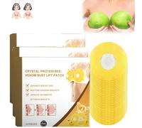 Moondor Lot de 3 patchs d'amélioration de la poitrine en gelée royale - Correctifs naturels pour la croissance des seins, respirants, sans traces et anti-affaissement pour vous rendre plein et fort