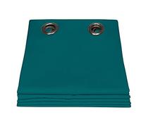 Moondream ClimaSafe™ Rideau Extérieur | Résistant au Soleil et aux Intempéries | Tissu Déperlant | Anti Moisissures | Fabrication UE | Oeillets | Bleu MC02 | 135L x 250H cm