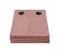 Moondream DecibelControl™ Rideau Anti-Bruit 3en1 | Isolation Phonique | Thermique Hiver+Été | 100% Occultant | Technologie Brevetée | Fabrication UE | Velours | Oeillets | Rose MC343 | 130L x 260H cm