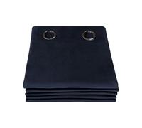 Moondream DecibelControl™ Rideau Anti-Bruit 3en1 | Isolation Phonique | Thermique Hiver+Été | 100% Occultant | Technologie Brevetée | Fabrication UE | Velours | Oeillets | Bleu MC412 | 130L x 260H cm