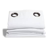 Moondream DecibelControl® Rideau Anti-Bruit 3en1 | Isolation Phonique | Thermique Hiver+Été | 100% Occultant | Technologie Brevetée | Fabrication UE | Oeillets | Blanc MC720 | 140L x 350H cm