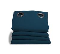 Moondream DecibelControl™ Rideau Anti-Bruit 3en1 | Isolation Phonique | Thermique Hiver+Été | 100% Occultant | Technologie Brevetée | Fabrication UE | Oeillets | Bleu MC56 | 135L x 250H cm