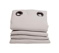 Moondream DecibelControl® Rideau Anti-Bruit 3en1 | Isolation Phonique | Thermique Hiver+Été | 100% Occultant | Technologie Brevetée | Fabrication UE | Oeillets | Gris MC17 | 140L x 260H cm