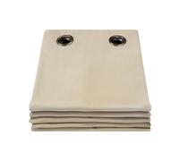 Moondream DecibelControl™ Rideau Anti-Bruit 3en1 | Isolation Phonique | Thermique Hiver+Été | 100% Occultant | Technologie Brevetée | Fabrication UE | Velours | Oeillets | Beige MC15 | 130L x 250H cm