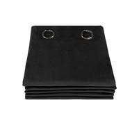 Moondream DecibelControl™ Rideau Anti-Bruit 3en1 | Isolation Phonique | Thermique Hiver+Été | 100% Occultant | Technologie Brevetée | Fabrication UE | Velours | Oeillets | Noir MC710 | 130L x 250H cm