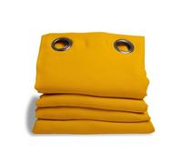 Moondream DecibelControl™ Rideau Anti-Bruit 3en1 | Isolation Phonique | Thermique Hiver+Été | 100% Occultant | Technologie Brevetée | Fabrication UE | Oeillets | Jaune MC215 | 135L x 250H cm