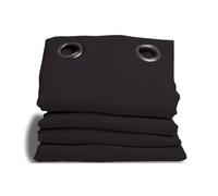 Moondream DecibelControl™ Rideau Anti-Bruit 3en1 | Isolation Phonique | Thermique Hiver+Été | 100% Occultant | Technologie Brevetée | Fabrication UE | Oeillets | Noir MC710 | 135L x 250H cm