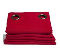 Moondream HM6902047 Rideau Phonique Occultant/Thermique Coton Rouge 145 x 260 cm