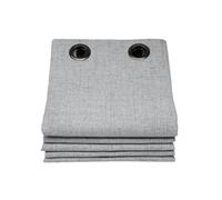 Moondream LumenControl™ Rideau Occultant Total | Protection Lumière+Soleil | 100% Opaque | Fabrication UE | Oeillets | Gris MC733 | 130L x 250H cm