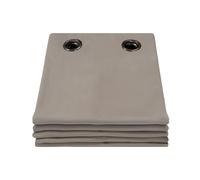 Moondream LumenControl™ Rideau Occultant Total | Protection Lumière+Soleil | 100% Opaque | Fabrication UE | Velours | Oeillets | Gris MC740 | 130L x 250H cm
