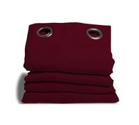 Moondream DecibelControl® Rideau Anti-Bruit 3en1 | Isolation Phonique | Thermique Hiver+Été | 100% Occultant | Technologie Brevetée | Fabrication UE | Oeillets | Rouge MC330 | 140L x 300H cm