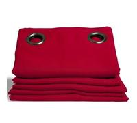 Moondream Rideau Occultant Uni Rouge 260 x 145 cm