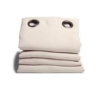 Moondream DecibelControl® Rideau Anti-Bruit 3en1 | Isolation Phonique | Thermique Hiver+Été | 100% Occultant | Technologie Brevetée | Fabrication UE | Oeillets | Beige MC634 | 140L x 300H cm