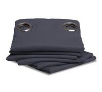 Moondream ThermActiv® Rideau Thermique Hiver+Été 2en1 | Isolant Anti-Chaleur et Anti-Froid | Occultant | Technologie Brevetée | Fabrication UE | Oeillets | Gris MC713 | 140L x 260H cm