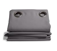 Moondream ThermActiv® Rideau Thermique Hiver+Été 2en1 | Isolant Anti-Chaleur et Anti-Froid | Occultant | Technologie Brevetée | Fabrication UE | Oeillets | Gris MC09 | 140L x 180H cm