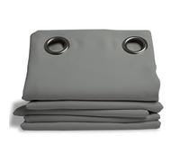 Moondream ThermActiv® Rideau Thermique Hiver+Été 2en1 | Isolant Anti-Chaleur et Anti-Froid | Occultant | Technologie Brevetée | Fabrication UE | Oeillets | Gris MC704 | 140L x 260H cm