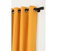 Moondream ThermActiv® Rideau Thermique Hiver+Été | Isolant Anti-Chaleur et Anti-Froid | Technologie Brevetée | Fabrication UE | Oeillets | Jaune MC215 | 130L x 250H cm