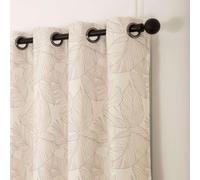 Moondream ThermActiv® Rideau Thermique Hiver+Été | Isolant Anti-Chaleur et Anti-Froid | Technologie Brevetée | Fabrication UE | Oeillets | Beige MC636 | 130L x 250H cm