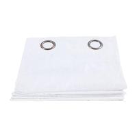 Moondream ThermActiv® Voilage Thermique Hiver+Été 2en1 | Isolant Anti-Chaleur et Anti-Froid | Technologie Brevetée | Fabrication UE | Oeillets | Blanc MC720 | 140L x 250H cm