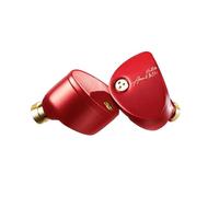 Moondrop ARIA 2 Écouteurs intra-auriculaires avec câble 0,78 à 2 broches remplaçables 3,5/4,4 mm Rouge