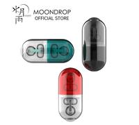 MOONDROP PILL OWS Écouteurs Open Ear Bluetooth 6.0 à clipser sur l'oreille, IPX4, sans fil, avec IA intégrée et réduction de bruit ENC RED